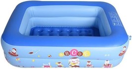 Inflatable Swimming Pool, 47&quot;x35&quot;x12&quot; Family Lounge Pool, Outdoor Blow U... - £7.69 GBP