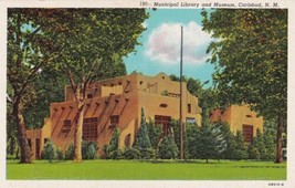 Municipal Library Museum Carlsbad New Mexico NM Postcard D11 - £2.35 GBP