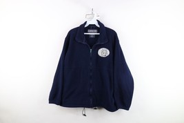Vintage 90s Lands End Womens Medium Distressed Wolf Fleece Full Zip Jack... - $39.55