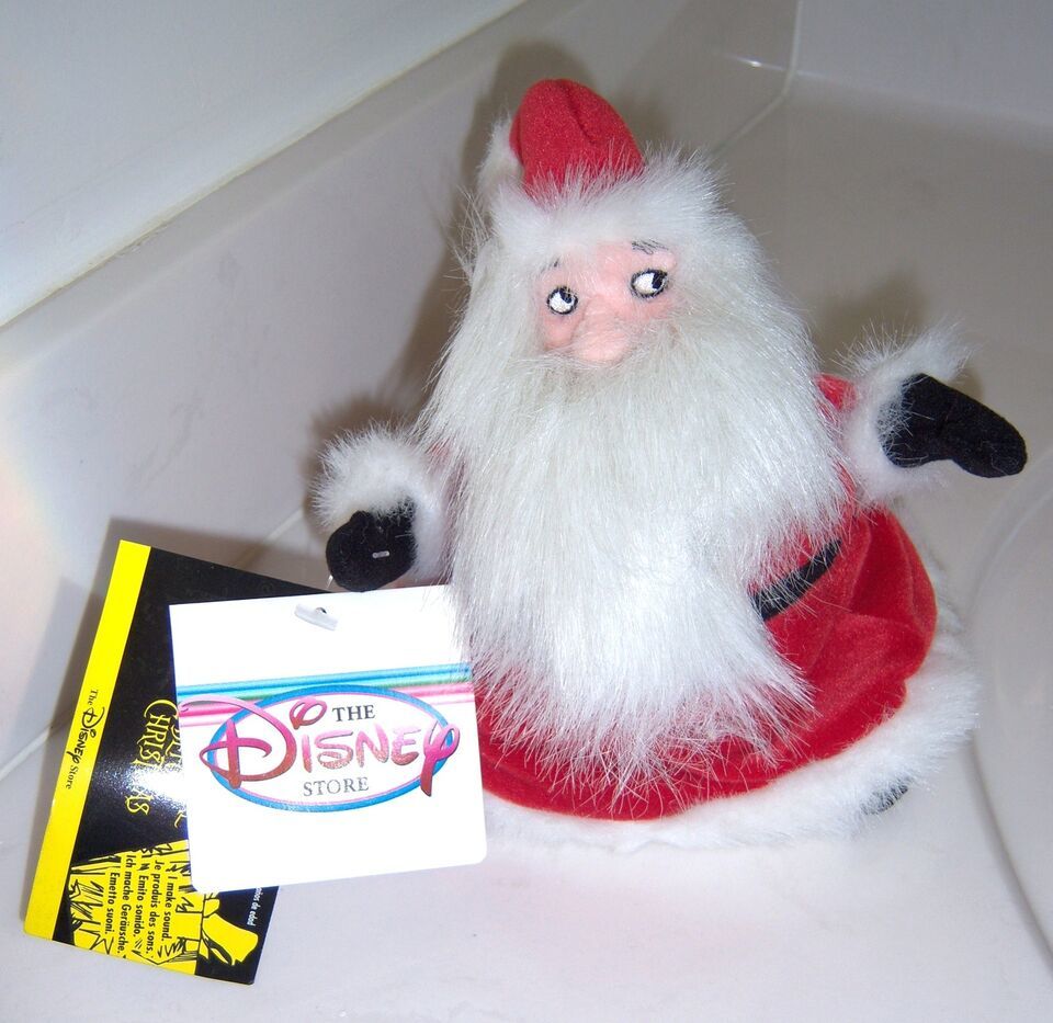 DISNEY "NIGHTMARE BEFORE CHRISTMAS" SANTA BEAN BAG PLUSH TOY NEW - $48.69