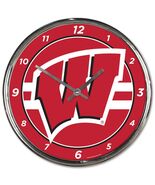 Wisconsin Badgers Chrome Clock - NCAA - $43.70 CAD
