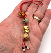 Tassel Chinese Hanging Charm Brightly colored Beads - $9.99