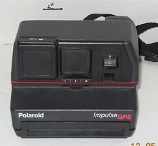 Vintage Polaroid Impulse QPS Instant Film Flash Camera With Strap Tested Works - £56.64 GBP