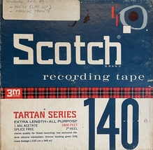 Scotch Brand140-1800 Recording Tape 1 Mil Acetate 1800 Ft. Reel to Reel Used - £8.54 GBP