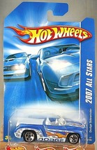 2007 Hot Wheels #156 All Stars DODGE SIDEWINDER Blue Variation w/Chrome 5 Spokes - £5.89 GBP