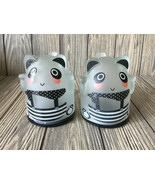 Set of 2 Upside Down Panda Bear Glass Coffee Mugs or Juice, Beer, Milk &amp;... - £14.34 GBP