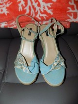 Xhilaration Shoes Wedge Heels Canvas Size 9 1/2 Women&#39;s NWOB - £25.85 GBP