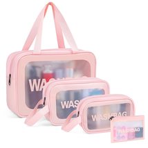 YuanCheng Upgrade Travel Toiletry Bags for Women, Pack-4 Different Size Make Up  - £20.85 GBP