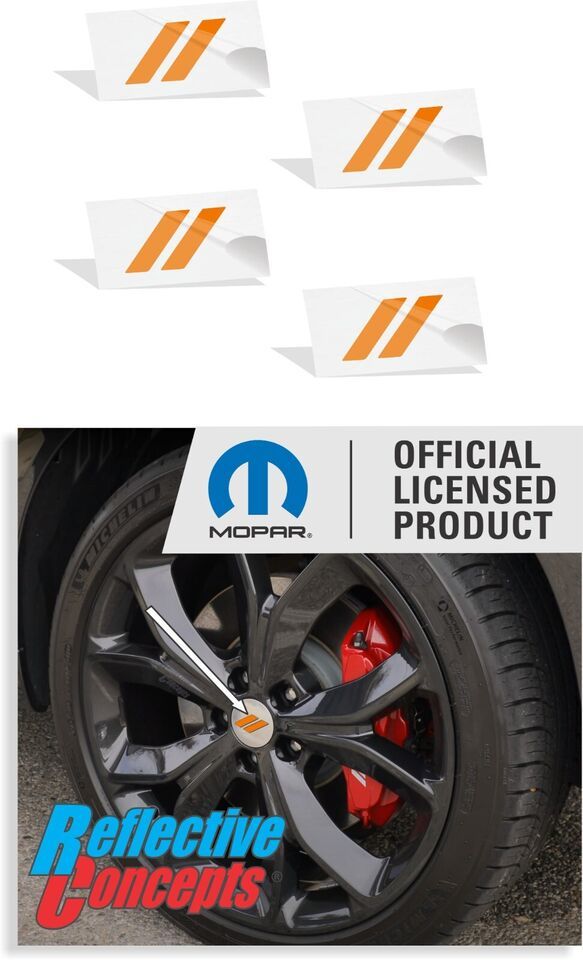 Hash Center Cap Overlay Decals for 2023-2024 Dodge Hornet