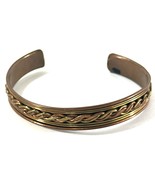 Twisted Brass &amp; Copper Unique Cuff Bracelet - $21.88 CAD