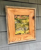 Barnwood &amp; Cedar Picture Frame 15&quot; x 17&quot; Hand Crafted for 8&quot;x10&quot; photo - $42.52