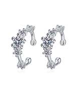 S925 Silver Flower Moissanite Ear Clips Ear Bone Clips - $39.90