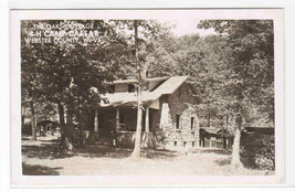 Oak Cottage 4-H Camp Caesar Webster County West Virginia RPPC postcard - £5.10 GBP