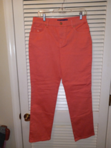 Gloria Vanderbilt Amanda Jeans Size 8 Short Missy Coral Pink Jeans Stret... - $19.95