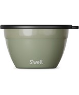 S'well Stainless Steel Salad Bowl Kit 64oz Mountain Sage Comes with 2oz Mini Can - £43.63 GBP