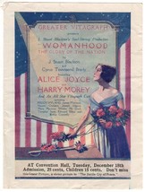 *Vitagraph&#39;s Womanhood, The Glory Of The Nation (1918) Alice Joyce &amp; Harry Morey - £39.96 GBP
