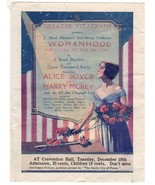 *Vitagraph&#39;s WOMANHOOD, THE GLORY OF THE NATION (1918) Alice Joyce &amp; Har... - $946.42 MXN