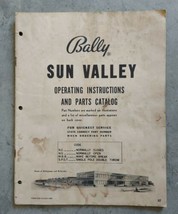 Vintage 1960&#39;s Bally Sun Valley Pinball Machine Instructions and Parts C... - £15.56 GBP