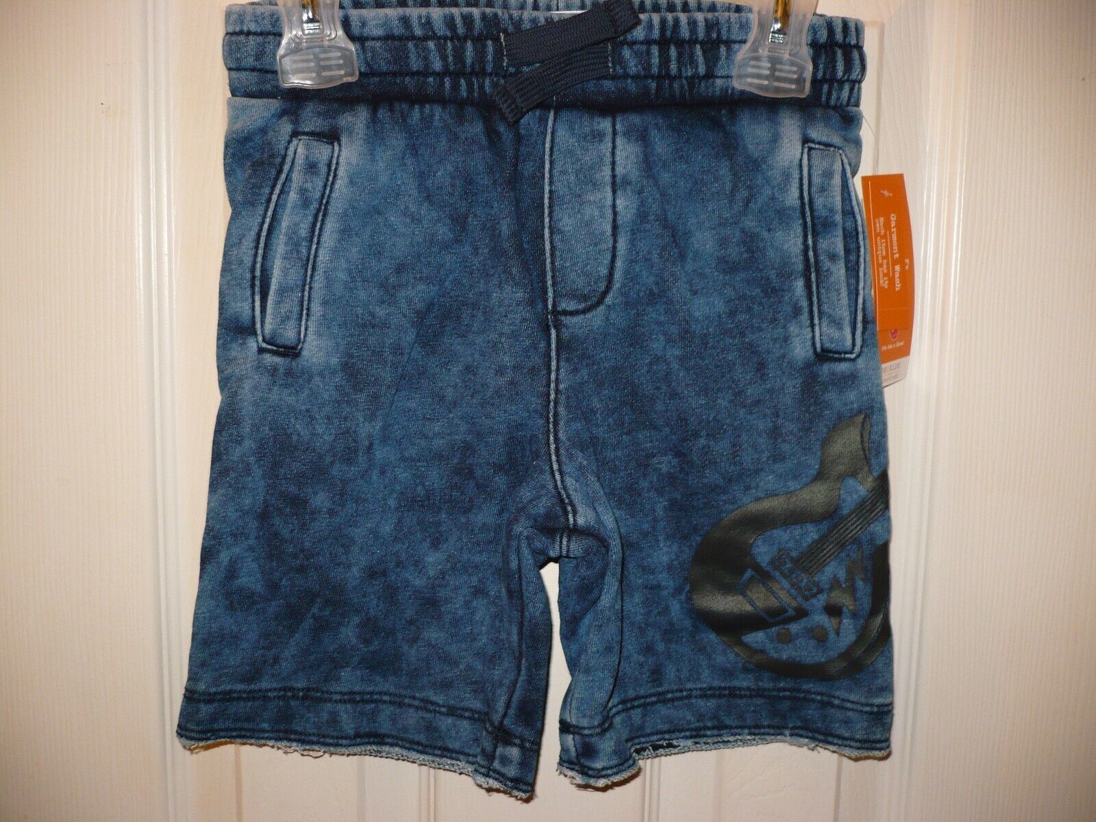 365 Kids from Garanimals Boys French Terry Shorts Size 4 Indigo Dye W Gu... - $12.59