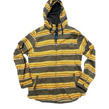 Kavu Seaboard Hoodie Striped Zip Jacket Shacket 100% Cotton | Mens L - £36.57 GBP
