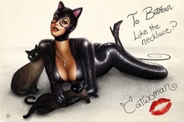 Nathan Szerdy SIGNED DC Comics Batman Comic Art Print ~ Catwoman - £20.18 GBP