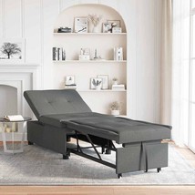  3-in-1 Sofa Bed - Pull-Out Design, Dark Gray Fabric - $6,892.51 MXN