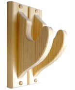 Pine Wooden Fishing Pole Rack Rod Rests Speargun Display Classic Wall Hooks - $20.70 CAD