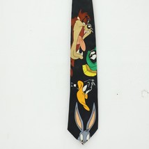 Vintage Looney Tunes Mania 1995 Bugs Bunny Taz Daffy Duck Necktie Tie - £11.98 GBP