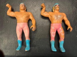 2 Vintage Jesse Ventura Wwf Wrestling Titan Sports 1986 8&quot;ACTION Figure Wrestler - £22.77 GBP