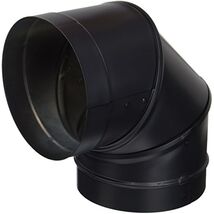 M&amp;G DuraVent DURAVENT 6DBK-E90 6" DuraBlack 90 Degree Elbow, Black - $40.30