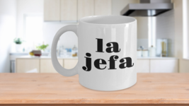 La Jefa Mug Latina Boss Lady Office Work Coworker Gift Valentines Day Coffee Cup - £14.97 GBP