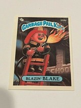 Garbage Pail Kids vtg Sticker Card 1987 Topps Series 9 Blazin Blake 359b fireman - £15.74 GBP