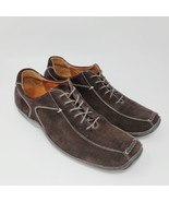 Donald J Pliner Mens Sneakers Sz 8.5 M Emboli I20 Shoes Brown Suede Leather - $71.87
