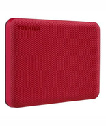 Toshiba Canvio Advance 2 TB Portable Hard Drive - External - Red - 326643 - $250.34 CAD