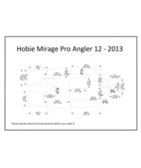 2013 Hobie Mirage Pro Angler 12 Kayak Boat EVA Foam Teak Deck Floor Pad ... - $272.35 CAD