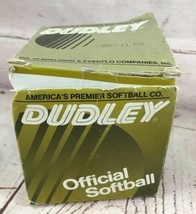 Vintage Dudley Official Softball, Old Stock, NIB-SBC 11 Nd Cork Center Leather - $11.88