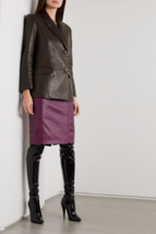 Women lambskin leather blazer jacket 2 - £134.55 GBP