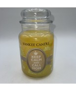 Yankee Candle Limited Edition Mother&#39;s Day Keep Calm &amp; Call Mom White Ye... - £19.75 GBP