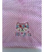 Zac &amp; Zoey Baby Blanket Free Spirit Pink Plush Security Lovey Minky Soft... - $15.51