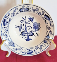 2 Blue Onion Rimmed Cereal Bowls ROYAL CHINA Doorn 6 3/8” USA Vintage Unmarked - £7.01 GBP