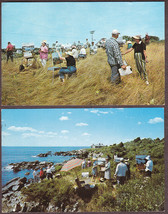 (2) Roger Deering Painting Class Postcards - Kennebunkport, Cape Porpoise, ME - £10.00 GBP