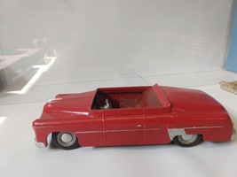 15&quot; Vintage Cast metal Red Roadster Car, with friction motor and steering. - £517.70 GBP