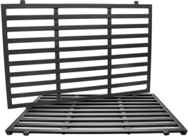 Grill Cooking Grates Grid 2-Pack Cast Iron 17.25&quot; For Weber Spirit E310 E320 700 - £57.96 GBP