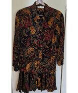 Womens 14/18 Jones New York Multicolor Autumn Floral Pattern Shirt &amp; Ski... - $529.74 MXN
