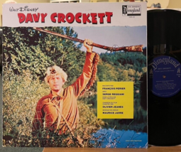 Davy Crockett Vinyl LP Disneyland Maurice Jarre Francois Perier French Canadian - £12.78 GBP