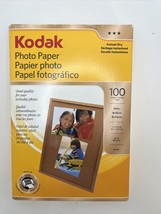 KODAK Photo Paper Gloss Instant Dry 4&quot; x 6&quot; 100 Sheets 6.5 mil Thickness - £6.22 GBP