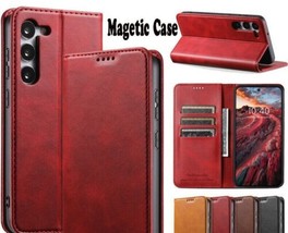 For Samsung S23+ S23 S22 S21 Ultra Plus Leather Case Wallet Flip back Cover - £41.49 GBP