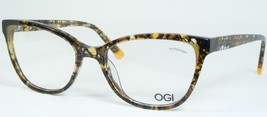 Ogi Evolution 9225 1951 Amber Opal Eyeglasses Glasses Frame 52-17-140mm Italy - £106.95 GBP