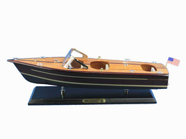 Nautical Home Decor Model Speedboat 20&quot; Chris Craft Triple Cockpit Assembled - £126.25 GBP