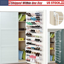 Over The Door Shoe Rack For 36 Pairs Wall Hanging Closet Organizer Space... - $43.99